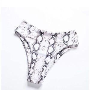 Final Sale: Snake Print Two Piece Bikini